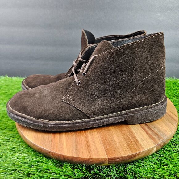 Clarks Originals Desert Boots Mens Size 10 M Brown Suede Chukka Crepe Sole Shoes main image 9